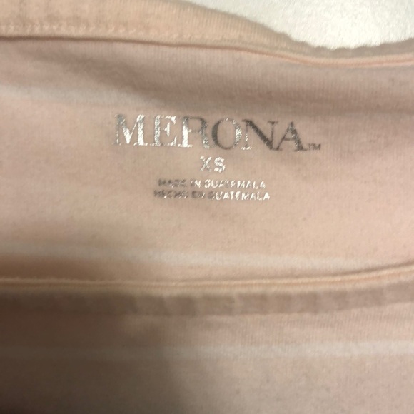 Light Pink 3/4 Length Sleeve Shirt (Size XS) - Picture 3 of 5